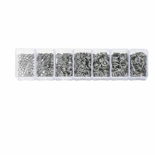 210–400 Stück/Box Schmuckherstellungs-Kits mit Karabinerverschluss, offene Biegeringe, End-Crimps, Perlenbox, handgefertigte DIY-Armband-Halsketten-Befunde, Set 07 von JMGDJ