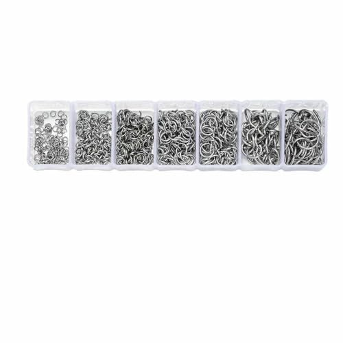 210–400 Stück/Box Schmuckherstellungs-Kits mit Karabinerverschluss, offene Biegeringe, End-Crimps, Perlenbox, handgefertigte DIY-Armband-Halsketten-Befunde, Set 11 von JMGDJ