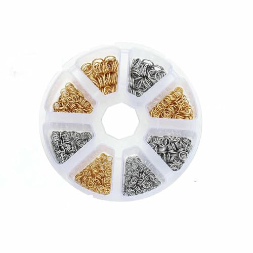 210–400 Stück/Box Schmuckherstellungs-Kits mit Karabinerverschluss, offene Biegeringe, End-Crimps, Perlenbox, handgefertigte DIY-Armband-Halsketten-Befunde, Set 12 von JMGDJ