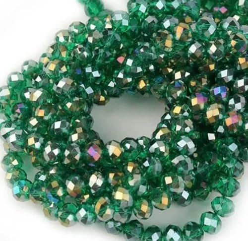 3 4 6 8 10 mm österreichische facettierte Kristallperlen, mehrfarbig, lose Abstandshalter, flache runde Glasperlen, Armband, DIY zur Schmuckherstellung, Grün AB5700, 6 mm x 4, 3 4 6 8 10 mm österreichische facettierte Kristallperlen, mehrfarbig, lose Abstandshalter, flache runde Glasperlen, Armband, DIY zur Schmuckherstellung, Grün AB5700, 6 mm x 4, von JMGDJ