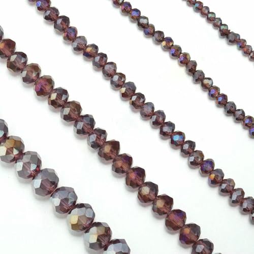 3 4 6 8 10 mm österreichische facettierte Kristallperlen, mehrfarbig, lose Abstandshalter, flache runde Glasperlen, Armband, DIY zur Schmuckherstellung, Lila AB5691, 3,0 mm x 3 4 6 8 10 mm österreichische facettierte Kristallperlen, mehrfarbig, lose Abstandshalter, flache runde Glasperlen, Armband, DIY zur Schmuckherstellung, Lila AB5691, 3,0 mm x von JMGDJ