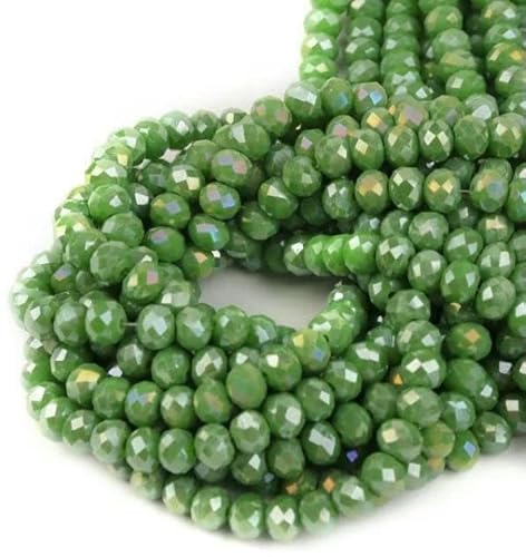 3 4 6 8 10 mm österreichische facettierte Kristallperlen, mehrfarbig, lose Abstandshalter, flache runde Glasperlen, Armband, DIY zur Schmuckherstellung, Olivgrün 5694, 3,0 mm 3 4 6 8 10 mm österreichische facettierte Kristallperlen, mehrfarbig, lose Abstandshalter, flache runde Glasperlen, Armband, DIY zur Schmuckherstellung, Olivgrün 5694, 3,0 mm von JMGDJ