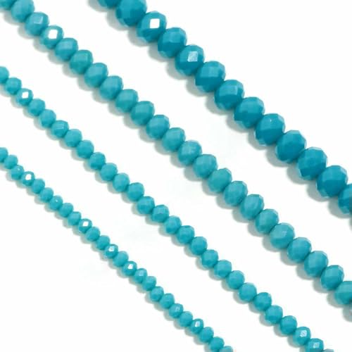 3 4 6 8 10 mm österreichische facettierte Kristallperlen, mehrfarbig, lose Abstandshalter, flache runde Glasperlen, Armband, DIY zur Schmuckherstellung, blaues Porzellan, 5713 von JMGDJ