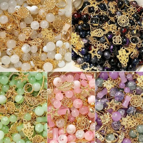 30–50 g/Los gemischte Glasperlen, Metallanhänger, Abstandsperlen, Schmuckzubehör für DIY-Armbänder, Halsketten, Fußkettchen, Schmuckherstellung, gemischt, Gold, 50 Gramm 30–50 g/Los gemischte Glasperlen, Metallanhänger, Abstandsperlen, Schmuckzubehör für DIY-Armbänder, Halsketten, Fußkettchen, Schmuckherstellung, gemischt, Gold, 50 Gramm von JMGDJ