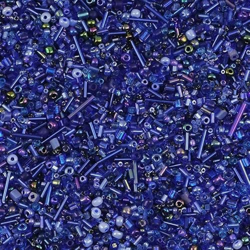 30 g/Los Rocailles-Glasperlen in gemischter Größe, rund, weiß/blau, Abstandshalter, lose Perlen für Schmuck, Armbänder, DIY-Halskettenzubehör, tiefblau 30 g/Los Rocailles-Glasperlen in gemischter Größe, rund, weiß/blau, Abstandshalter, lose Perlen für Schmuck, Armbänder, DIY-Halskettenzubehör, tiefblau von JMGDJ