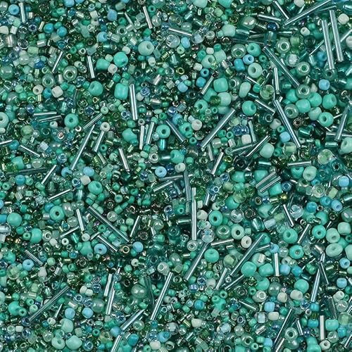 30 g/Los gemischte Größe Rocailles Perlen Runde Tube weiß blau Spacer lose Perlen für Schmuck Armband machen DIY Halskette Zubehör-Pfau grün 30 g/Los gemischte Größe Rocailles Perlen Runde Tube weiß blau Spacer lose Perlen für Schmuck Armband machen DIY Halskette Zubehör-Pfau grün von JMGDJ