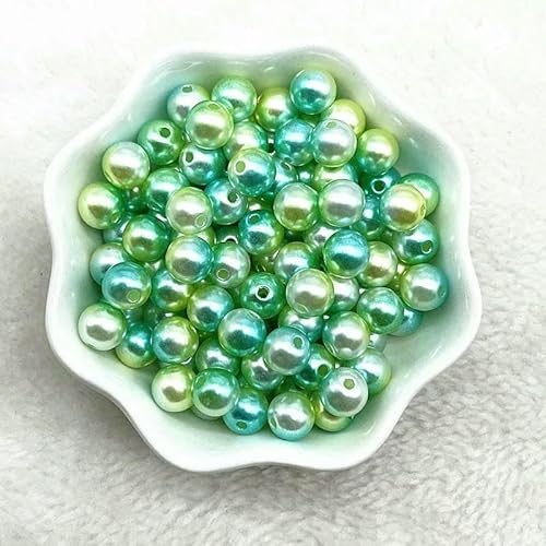 4,0 mm, 6 mm, 8 mm, 10 mm, runde Acrylperlen mit Farbverlauf, lose Abstandsperlen für die Schmuckherstellung, DIY-Armbandzubehör, handgefertigt, 04–4,0 mm (200 Stück) von JMGDJ