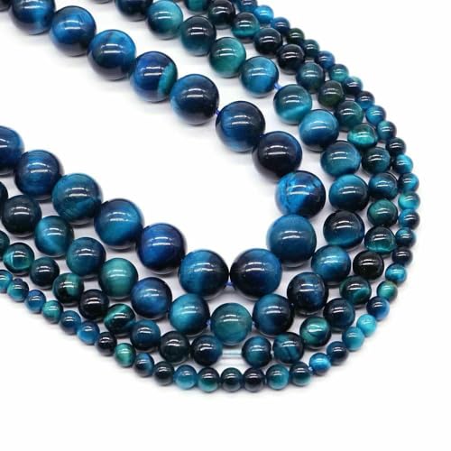 4/6/8/10 mm Naturstein, rosa gestreifte Achatperlen, lose Abstandsperlen, Heilkristall, Schmuckherstellung, Perlenzubehör – Blaues Tigerauge – 10 mm, 36 bis 37 Stück 4/6/8/10 mm Naturstein, rosa gestreifte Achatperlen, lose Abstandsperlen, Heilkristall, Schmuckherstellung, Perlenzubehör – Blaues Tigerauge – 10 mm, 36 bis 37 Stück von JMGDJ