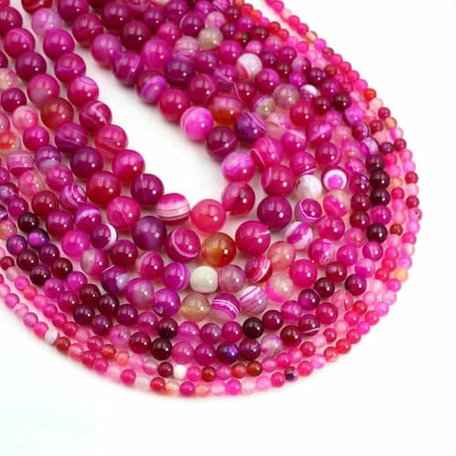 4/6/8/10 mm Naturstein, rosa gestreifte Achatperlen, lose Abstandsperlen, Heilkristall, Schmuckherstellung, Perlenzubehör – Rosenstreifen-Achat – 4,0 mm, 85–92 Stück 4/6/8/10 mm Naturstein, rosa gestreifte Achatperlen, lose Abstandsperlen, Heilkristall, Schmuckherstellung, Perlenzubehör – Rosenstreifen-Achat – 4,0 mm, 85–92 Stück von JMGDJ