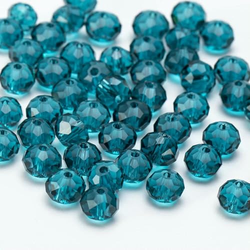 4 6 8 10 mm tschechische lose Rondell-Kristallperlen zur Schmuckherstellung, DIY-Handarbeiten, AB-Farben, Spacer, facettierte Glasperlen, Großhandels-BZ1200-09-6 mm-90 Stück von JMGDJ