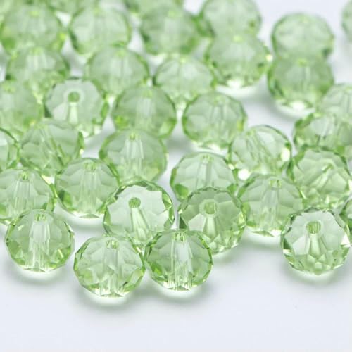 4 6 8 10 mm tschechische lose Rondell-Kristallperlen zur Schmuckherstellung, DIY-Handarbeiten, AB-Farben, Spacer, facettierte Glasperlen, Großhandels-BZ1200-13-8 mm-68 Stück von JMGDJ