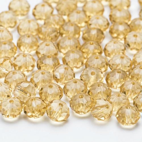 4 6 8 10 mm tschechische lose Rondell-Kristallperlen zur Schmuckherstellung, DIY-Handarbeiten, AB-Farben, Spacer, facettierte Glasperlen, Großhandels-BZ1200-18-6 mm-90 Stück von JMGDJ