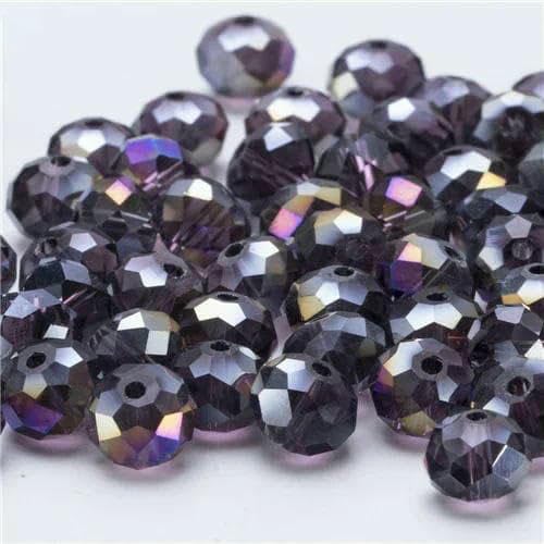 4 6 8 mm tschechische Rondell-Kristallperlen, AB-Farbe, facettierte Glasperlen, lose Abstandsperlen für die Schmuckherstellung, DIY-Armband, Halskette, Z310AB, violett, 8 mm, 4 6 8 mm tschechische Rondell-Kristallperlen, AB-Farbe, facettierte Glasperlen, lose Abstandsperlen für die Schmuckherstellung, DIY-Armband, Halskette, Z310AB, violett, 8 mm, von JMGDJ