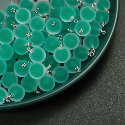5/10 Stück, mehrere Farben, Herzperlen, beschichtetes Glas, Epoxidharz, lose Abstandsperlen für Schmuckherstellung, DIY-Bastelarbeiten, Ohrring-Accessoire-Stil, 14–19 x 21 cm, 10 Stück von JMGDJ