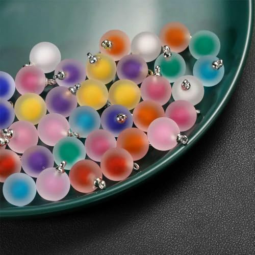 5/10 Stück, mehrere Farben, Herzperlen, beschichtetes Glas, Epoxidharz, lose Abstandsperlen für Schmuckherstellung, DIY-Bastelarbeiten, Ohrring-Accessoire-Stil, 15–19 x 21 cm, 10 Stück von JMGDJ