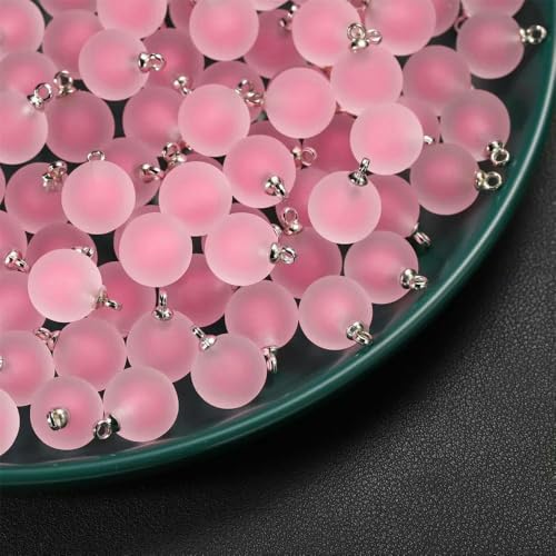 5/10 Stück, mehrere Farben, Herzperlen, beschichtetes Glas, Epoxidharz, lose Abstandsperlen für Schmuckherstellung, DIY-Bastelarbeiten, Ohrring-Accessoire-Stil, 17–19 x 21 cm, 5 Stück von JMGDJ