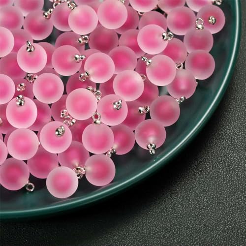 5/10 Stück, mehrere Farben, Herzperlen, beschichtetes Glas, Epoxidharz, lose Abstandsperlen für Schmuckherstellung, DIY-Bastelarbeiten, Ohrring-Accessoire-Stil, 20–19 x 21 cm, 10 Stück von JMGDJ