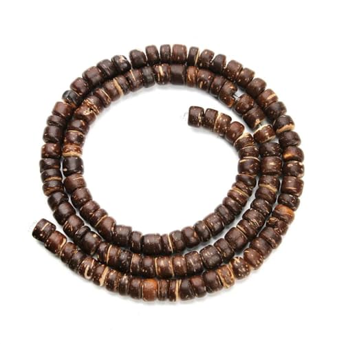 5 mm, 8 mm, 10 mm, runde Abstandsperlen aus Naturholz, Gebetsperlen aus Holz für DIY-Halsketten, Armbänder, Schmuckherstellung, Zubehör – Dunkelbraun – 5 mm, ca. 330 Stück von JMGDJ