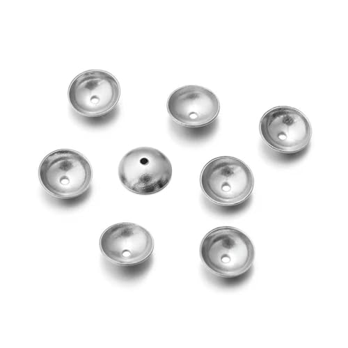 50–200 Stück/Los Runde Perlenkappen aus Edelstahl, 3/4/5/6/8 mm, lose Abstandsperlenkappen, Perlenbodenschale zur Schmuckherstellung von Armbändern, ST 6 mm, 200 Stück 50–200 Stück/Los Runde Perlenkappen aus Edelstahl, 3/4/5/6/8 mm, lose Abstandsperlenkappen, Perlenbodenschale zur Schmuckherstellung von Armbändern, ST 6 mm, 200 Stück von JMGDJ