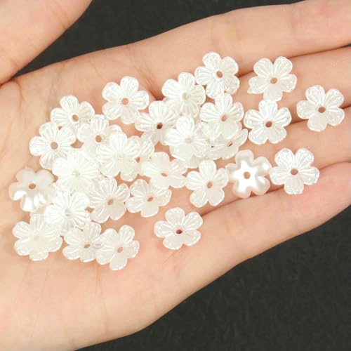 50 Stück 100 Stück ABS-Blumen, Kunstperlenmaterial, lose Perlenkappen für DIY-Armbänder, Halsketten, Schmuckherstellung, Zubehör, Stil 5–50 Stück 50 Stück 100 Stück ABS-Blumen, Kunstperlenmaterial, lose Perlenkappen für DIY-Armbänder, Halsketten, Schmuckherstellung, Zubehör, Stil 5–50 Stück von JMGDJ