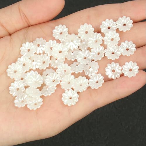 50 Stück 100 Stück ABS-Blumen, Kunstperlenmaterial, lose Perlenkappen für DIY-Armbänder, Halsketten, Schmuckherstellung, Zubehör, Stil 8–50 Stück 50 Stück 100 Stück ABS-Blumen, Kunstperlenmaterial, lose Perlenkappen für DIY-Armbänder, Halsketten, Schmuckherstellung, Zubehör, Stil 8–50 Stück von JMGDJ
