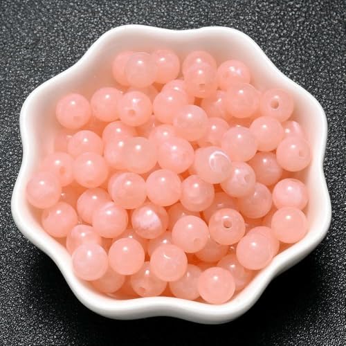 6–18 mm Farbverlauf-Acrylperlen, rund, Katzenauge, lose Abstandsperlen für die Schmuckherstellung, DIY, handgefertigtes Armband, Halskettenzubehör, 33–14,0 mm (20 Stück) von JMGDJ