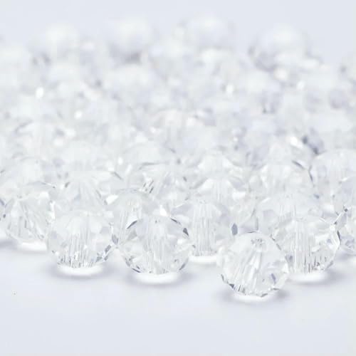 6 8 10 mm tschechische lose Rondell-Kristallperlen zur Schmuckherstellung, DIY-Handarbeiten, AB-Farben, Spacer, facettierte Glasperlen, Großhandels-BZ1200-21-8 mm-68 Stück von JMGDJ