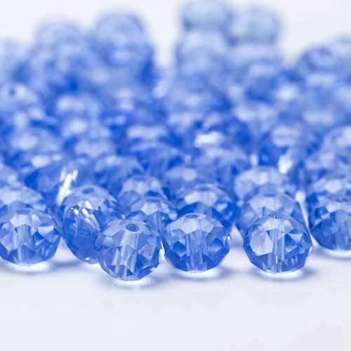 6 8 10 mm tschechische lose Rondelle-Kristallperlen zur Schmuckherstellung, DIY-Handarbeiten, AB-Farben, Spacer, facettierte Glasperlen, Großhandels-BZ1200-08-10 mm-65 Stück von JMGDJ