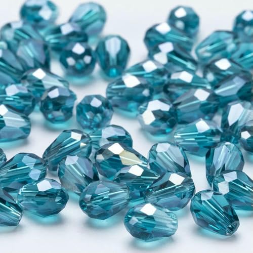 6 x 8 mm Österreichische facettierte Tropfen-Glasperlen, AB-Farbe, Wassertropfen-Kristall, lose Abstandsperlen für die Schmuckherstellung, DIY-Armband-ZKSD001-022-6 x 8 mm-65–70 Stück 6 x 8 mm Österreichische facettierte Tropfen-Glasperlen, AB-Farbe, Wassertropfen-Kristall, lose Abstandsperlen für die Schmuckherstellung, DIY-Armband-ZKSD001-022-6 x 8 mm-65–70 Stück von JMGDJ