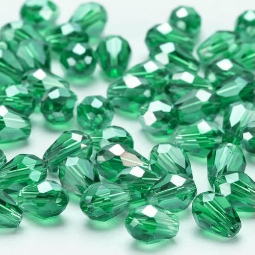6 x 8 mm Österreichische facettierte Tropfen-Glasperlen, AB-Farbe, Wassertropfen-Kristall, lose Abstandsperlen für die Schmuckherstellung, DIY-Armband-ZKSD001-024-6 x 8 mm-65–70 Stück 6 x 8 mm Österreichische facettierte Tropfen-Glasperlen, AB-Farbe, Wassertropfen-Kristall, lose Abstandsperlen für die Schmuckherstellung, DIY-Armband-ZKSD001-024-6 x 8 mm-65–70 Stück von JMGDJ