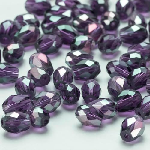 6 x 8 mm Österreichische facettierte Tropfen-Glasperlen, AB-Farbe, Wassertropfen-Kristall, lose Abstandsperlen für die Schmuckherstellung, DIY-Armband-ZKSD001-032-6 x 8 mm, 65–70 Stück 6 x 8 mm Österreichische facettierte Tropfen-Glasperlen, AB-Farbe, Wassertropfen-Kristall, lose Abstandsperlen für die Schmuckherstellung, DIY-Armband-ZKSD001-032-6 x 8 mm, 65–70 Stück von JMGDJ
