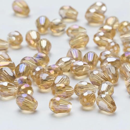 6 x 8 mm Österreichische facettierte Tropfen-Glasperlen, AB-Farbe, Wassertropfen-Kristall, lose Abstandsperlen für die Schmuckherstellung, DIY-Armband-ZKSD001-038-6 x 8 mm-65–70 Stück 6 x 8 mm Österreichische facettierte Tropfen-Glasperlen, AB-Farbe, Wassertropfen-Kristall, lose Abstandsperlen für die Schmuckherstellung, DIY-Armband-ZKSD001-038-6 x 8 mm-65–70 Stück von JMGDJ