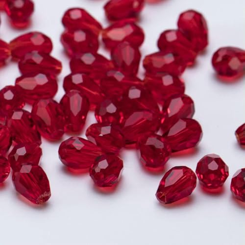 6 x 8 mm facettierte Glasperlen in Tropfenform, AB-Farbe, Wassertropfen-Kristall, lose Abstandsperlen für die Schmuckherstellung, DIY-Armband-ZKSD001-001-8 x 11 mm-50–55 Stück 6 x 8 mm facettierte Glasperlen in Tropfenform, AB-Farbe, Wassertropfen-Kristall, lose Abstandsperlen für die Schmuckherstellung, DIY-Armband-ZKSD001-001-8 x 11 mm-50–55 Stück von JMGDJ