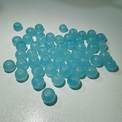 8 mm Glasperlen, wunderschönes mehrfarbiges handgefertigtes DIY-Armband, Armband, Schmuck, handgefertigte Perlen, Zubehörmaterial, 2–4–8 mm (50 Stück) von JMGDJ