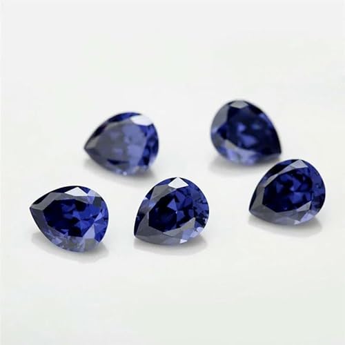 Birnenförmiger Zirkonia 5A, lose CZ-Steine, Grün, Meerblau, Kaffee, Rhodolith, Tansanit, Zirkon, Größe 3 x 5~10 x 12 mm, Tansanitfarbe, 10 x 12 mm, 10 Stück Birnenförmiger Zirkonia 5A, lose CZ-Steine, Grün, Meerblau, Kaffee, Rhodolith, Tansanit, Zirkon, Größe 3 x 5~10 x 12 mm, Tansanitfarbe, 10 x 12 mm, 10 Stück von JMGDJ