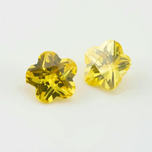 Größe 3 x 3,0 mm ~ 10 x 10 mm, 5A Zirkonia, Blumenform, loser Zirkonia-Stein, synthetischer Edelstein zur Schmuckherstellung, Goldgelb, 3 x 3,0 mm, 50 Stück Größe 3 x 3,0 mm ~ 10 x 10 mm, 5A Zirkonia, Blumenform, loser Zirkonia-Stein, synthetischer Edelstein zur Schmuckherstellung, Goldgelb, 3 x 3,0 mm, 50 Stück von JMGDJ
