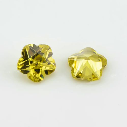 Größe 3 x 3,0 mm ~ 10 x 10 mm, 5A Zirkonia, Blumenform, loser Zirkonia-Stein, synthetischer Edelstein zur Schmuckherstellung, Olivgelb, 6 x 6 mm, 50 Stück Größe 3 x 3,0 mm ~ 10 x 10 mm, 5A Zirkonia, Blumenform, loser Zirkonia-Stein, synthetischer Edelstein zur Schmuckherstellung, Olivgelb, 6 x 6 mm, 50 Stück von JMGDJ