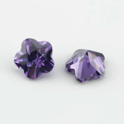 Größe 3 x 3,0 mm ~ 10 x 10 mm 5A Zirkonia, Blumenform, Zirkonia-Stein, loser CZ-Synthetik-Edelstein zur Schmuckherstellung, Amethyst, 5 x 5 mm, 100 Stück Größe 3 x 3,0 mm ~ 10 x 10 mm 5A Zirkonia, Blumenform, Zirkonia-Stein, loser CZ-Synthetik-Edelstein zur Schmuckherstellung, Amethyst, 5 x 5 mm, 100 Stück von JMGDJ
