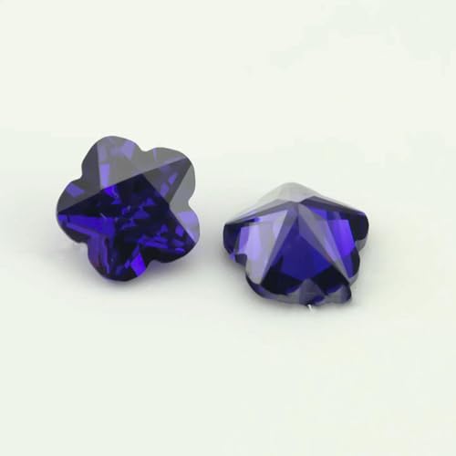 Größe 3 x 3,0 mm ~ 10 x 10 mm 5A Zirkonia-Blumenform, loser Zirkonia-Stein, synthetischer Edelstein zur Schmuckherstellung, Violett, 5 x 5 mm, 100 Stück Größe 3 x 3,0 mm ~ 10 x 10 mm 5A Zirkonia-Blumenform, loser Zirkonia-Stein, synthetischer Edelstein zur Schmuckherstellung, Violett, 5 x 5 mm, 100 Stück von JMGDJ