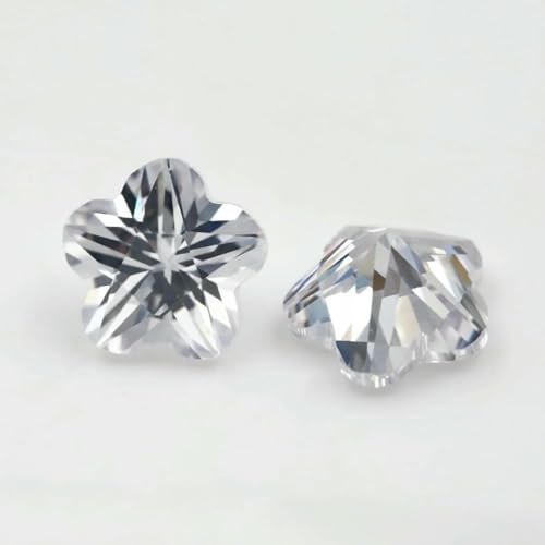 Größe 3 x 3,0 mm ~ 10 x 10 mm 5A Zirkonia-Blumenform, loser Zirkonia-Stein, synthetischer Edelstein zur Schmuckherstellung, Weiß, 4 x 4,0 mm, 100 Stück Größe 3 x 3,0 mm ~ 10 x 10 mm 5A Zirkonia-Blumenform, loser Zirkonia-Stein, synthetischer Edelstein zur Schmuckherstellung, Weiß, 4 x 4,0 mm, 100 Stück von JMGDJ