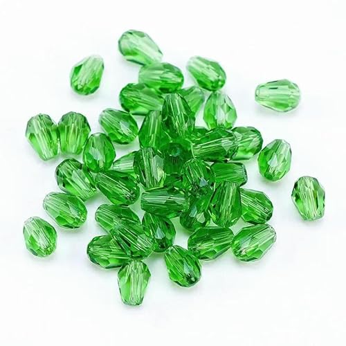 Kristallperlen in Tropfenform, Glas, 6 x 8 mm, 8 x 10 mm, lose, runde Abstandsperlen für die Schmuckherstellung, DIY, 24 Farben, grün, 6 x 8 mm, 70 Stück Kristallperlen in Tropfenform, Glas, 6 x 8 mm, 8 x 10 mm, lose, runde Abstandsperlen für die Schmuckherstellung, DIY, 24 Farben, grün, 6 x 8 mm, 70 Stück von JMGDJ