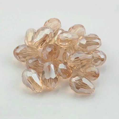 Kristallperlen in Tropfenform, Glas, 6 x 8 mm, 8 x 10 mm, lose, runde Abstandsperlen für die Schmuckherstellung, DIY, 24 Farben, ssha ab, 8 x 10 mm, 60 Stück Kristallperlen in Tropfenform, Glas, 6 x 8 mm, 8 x 10 mm, lose, runde Abstandsperlen für die Schmuckherstellung, DIY, 24 Farben, ssha ab, 8 x 10 mm, 60 Stück von JMGDJ
