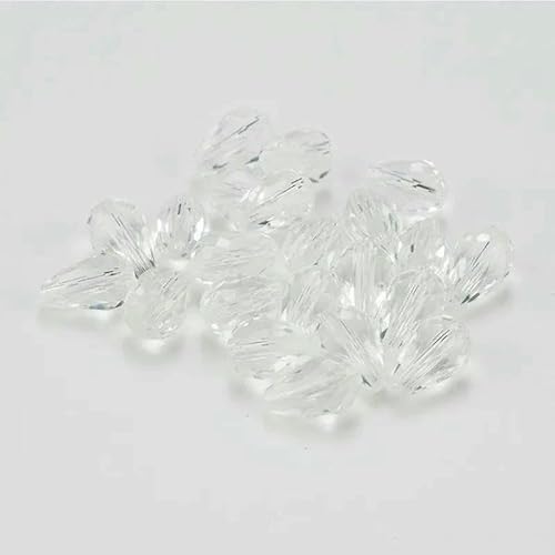Kristallperlen in Tropfenform, Glas, 6 x 8 mm, 8 x 10 mm, lose, runde Abstandsperlen für die Schmuckherstellung, DIY, 24 Farben, transparent, 6 x 8 mm, 70 Stück Kristallperlen in Tropfenform, Glas, 6 x 8 mm, 8 x 10 mm, lose, runde Abstandsperlen für die Schmuckherstellung, DIY, 24 Farben, transparent, 6 x 8 mm, 70 Stück von JMGDJ