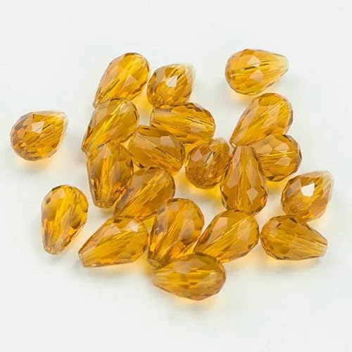 Kristallperlen in Tropfenform, Glas, 6 x 8 mm, 8 x 10 mm, lose, runde Abstandsperlen für die Schmuckherstellung, DIY, 24 Farben – 6 x 8 mm, 70 Stück Kristallperlen in Tropfenform, Glas, 6 x 8 mm, 8 x 10 mm, lose, runde Abstandsperlen für die Schmuckherstellung, DIY, 24 Farben – 6 x 8 mm, 70 Stück von JMGDJ