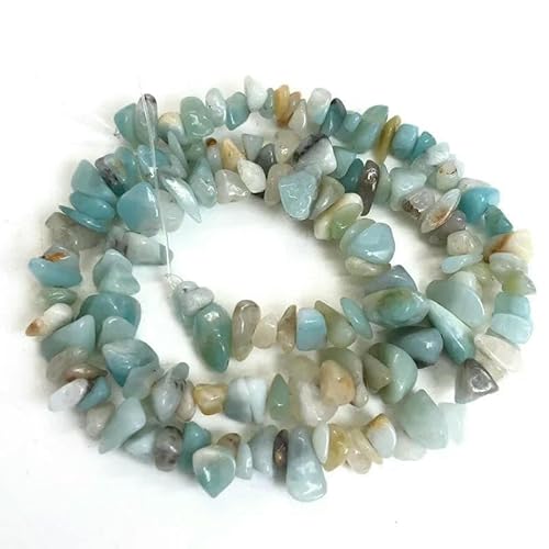 Natürliche Chips Steinperlen Unregelmäßiger Kies Kristallquarz Perlen Für Die Schmuckherstellung DIY Armband Halskette Zubehör 16 Zoll- von JMGDJ