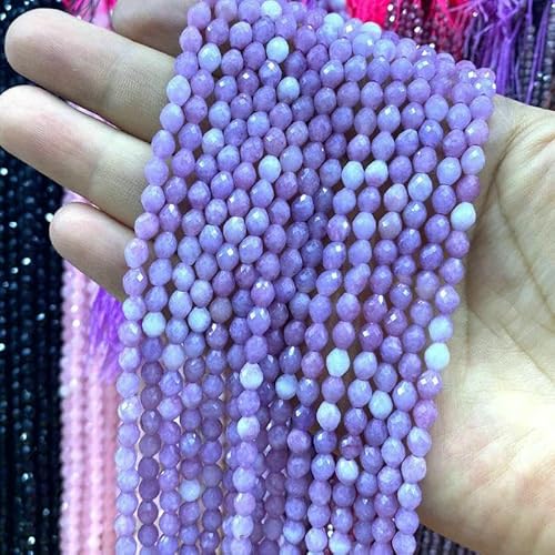 Naturstein, facettiert, oval, 5 x 6 mm, rosa Aventurin, lose Abstandsperlen für Schmuckherstellung, DIY-Ohrringe, Armbänder, Charms, Zubehör, Lavendel, 5 x 6 mm, 56–58 Stück Naturstein, facettiert, oval, 5 x 6 mm, rosa Aventurin, lose Abstandsperlen für Schmuckherstellung, DIY-Ohrringe, Armbänder, Charms, Zubehör, Lavendel, 5 x 6 mm, 56–58 Stück von JMGDJ