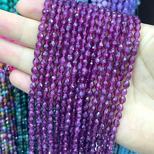Naturstein, facettiert, oval, 5 x 6 mm, rosa Aventurin, lose Abstandsperlen für Schmuckherstellung, DIY-Ohrringe, Armbänder, Charms, Zubehör – rote Turmalinfarbe – 5 x 6 mm, 56–58 Stück Naturstein, facettiert, oval, 5 x 6 mm, rosa Aventurin, lose Abstandsperlen für Schmuckherstellung, DIY-Ohrringe, Armbänder, Charms, Zubehör – rote Turmalinfarbe – 5 x 6 mm, 56–58 Stück von JMGDJ