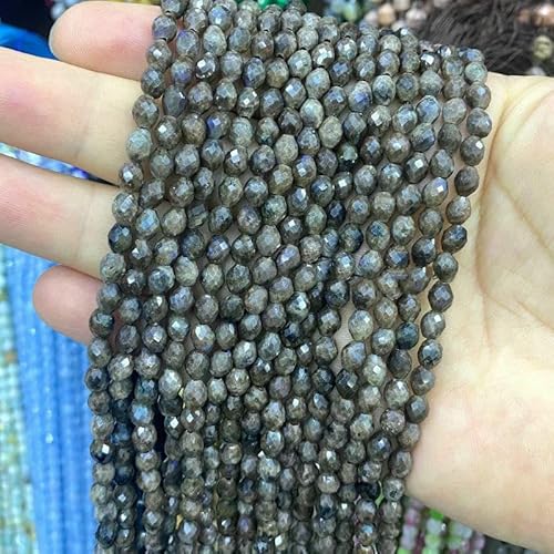 Naturstein, facettiert, oval, 5 x 6 mm, rosa Aventurin, lose Abstandsperlen für die Schmuckherstellung, DIY-Ohrringe, Armbänder, Charms, Zubehör – Kaffee-Labradorit – 5 x 6 mm, 27–29 Stück Naturstein, facettiert, oval, 5 x 6 mm, rosa Aventurin, lose Abstandsperlen für die Schmuckherstellung, DIY-Ohrringe, Armbänder, Charms, Zubehör – Kaffee-Labradorit – 5 x 6 mm, 27–29 Stück von JMGDJ