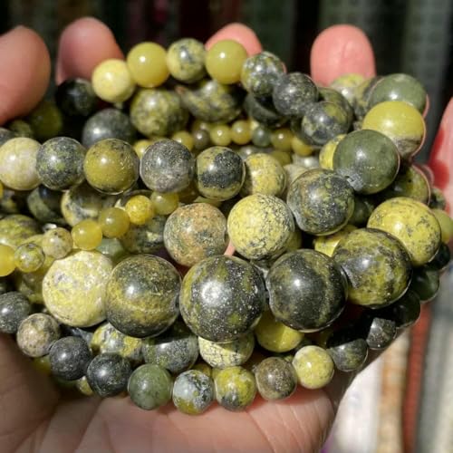 Natursteinperlen 4 6 8 10 mm Tigerauge Lava Amazonit Türkis Achate Jaspis Perlen zur Schmuckherstellung DIY Armband Halskette-Gelb Türkis-10 mm 36 bis 37 Stück Natursteinperlen 4 6 8 10 mm Tigerauge Lava Amazonit Türkis Achate Jaspis Perlen zur Schmuckherstellung DIY Armband Halskette-Gelb Türkis-10 mm 36 bis 37 Stück von JMGDJ