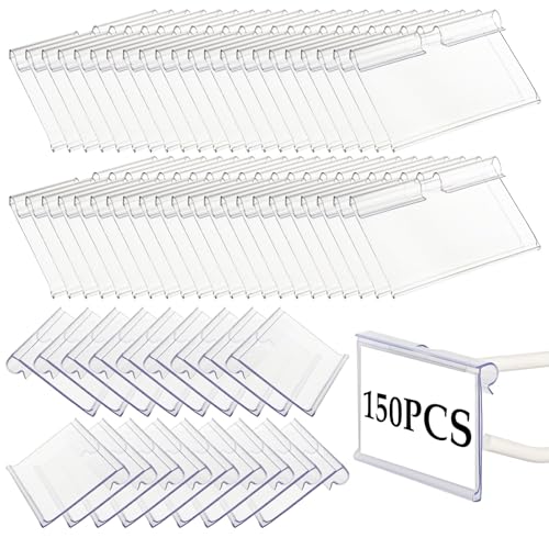 JMIATRY 150 Stück Etikettenhalter Transparent, 6 x 4.2cm Preisschildhalter Kunststoff, Preisschild Transparent für Geschäfte, Supermärkte, Produktinformation JMIATRY 150 Stück Etikettenhalter Transparent, 6 x 4.2cm Preisschildhalter Kunststoff, Preisschild Transparent für Geschäfte, Supermärkte, Produktinformation von JMIATRY